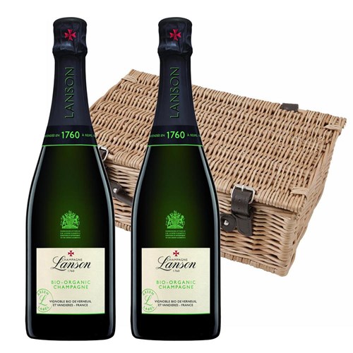 Lanson Le Green Label Organic Champagne 75cl Twin Hamper (2x75cl)